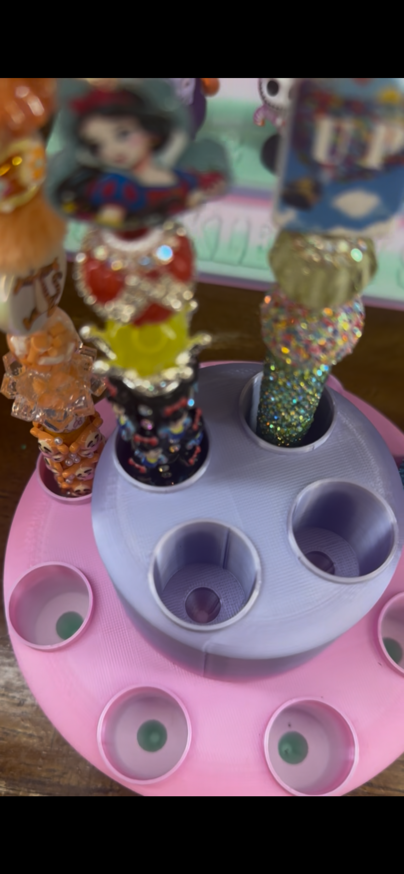 12-Pen Beadable Pen Display Stand | Fits Standard, Rhinestone & Oversized Pens